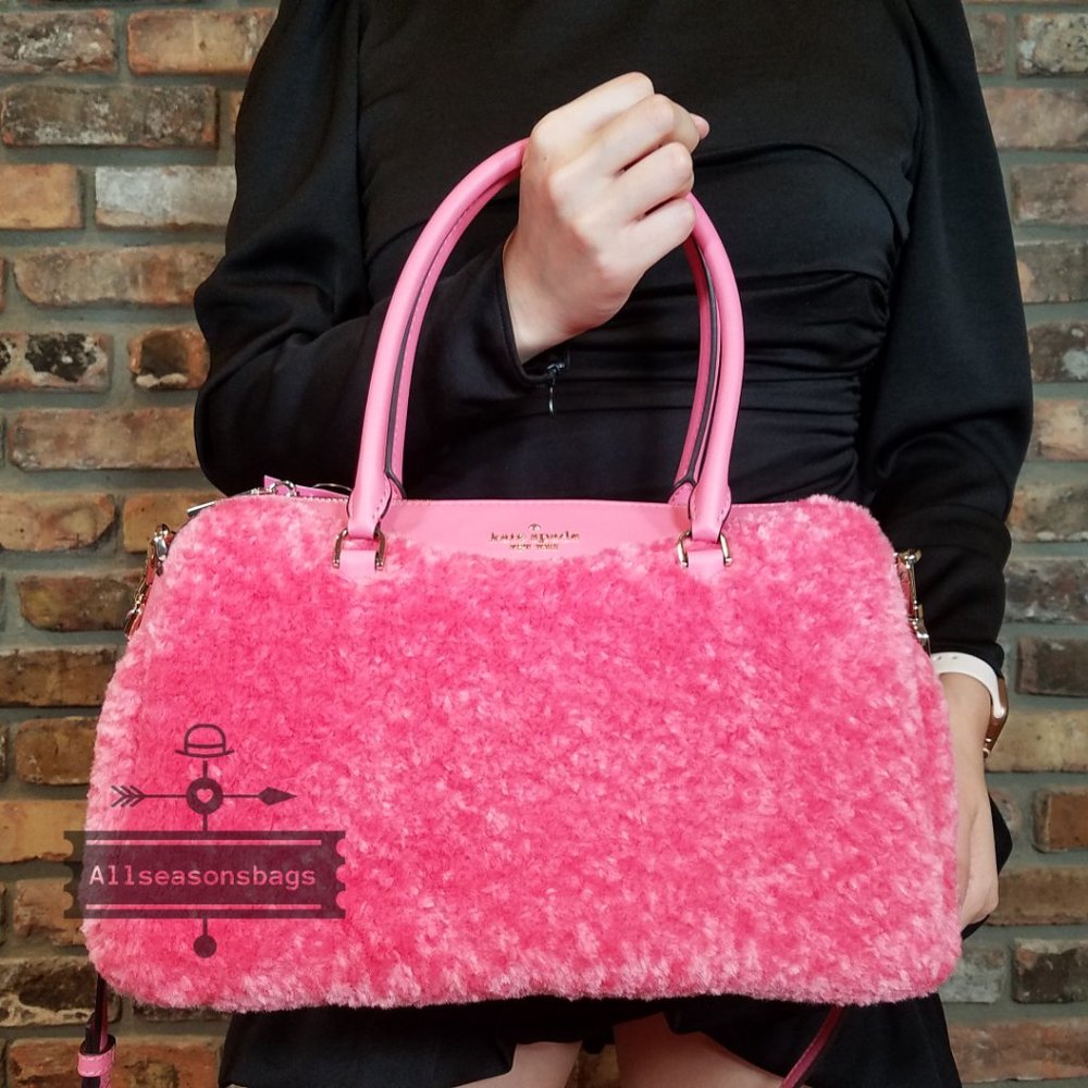 Kate Spade Pink Furry Satchel